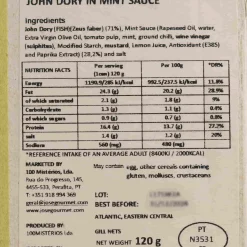 ABC+ John Dory in Mint Sauce, 120g