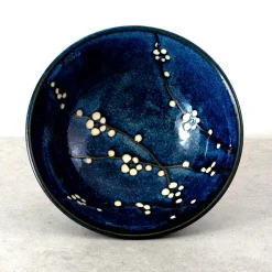 Blue Sakura Ramen Bowl, 21cm