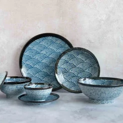 Blue Wave Ramen Bowl, 21cm