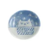 Cat with Fish Japanese Side Plate, 14cm