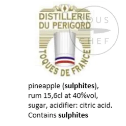 Cherry Rocher Pineapple in Rum, 390ml