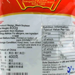 Chinese Black Soybeans, 400g