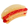 Eat My Socks Hotdog Hair Claw Clip