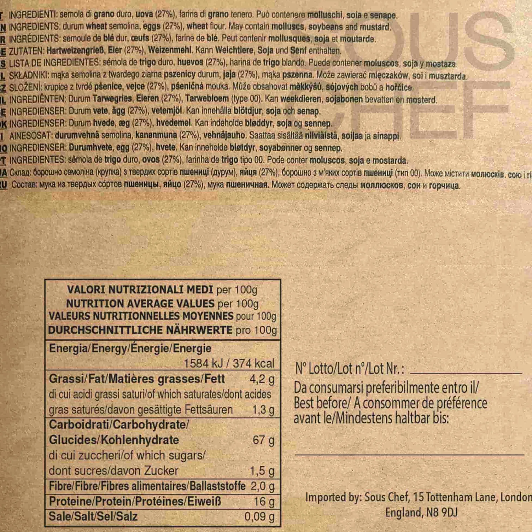 Filotea Nidi Tagliatelle Pasta, 500g