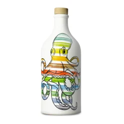 Frantoio Muraglia Intense Fruity Extra Virgin Olive Oil in Octopus Terracotta Bottle, 500ml