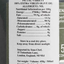 Hacienda el Palo Premium Picual Extra Virgin Olive Oil