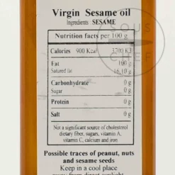 Huilerie Beaujolaise Virgin Toasted Sesame Oil, 250ml