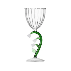 Ichendorf Milano White Flower Optical Wine Glass, 280ml
