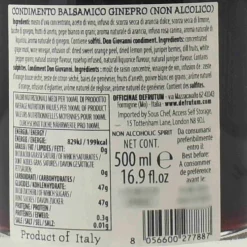 Leonardi Orange Balsamic Alcohol Free Gin, 500ml