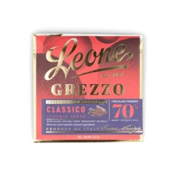 Leone Raw Unrefined 70% Dark Chocolate Bar, 70g