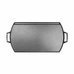 Lodge Blacklock Cast Iron Double Burner, 25.5x50.8cm