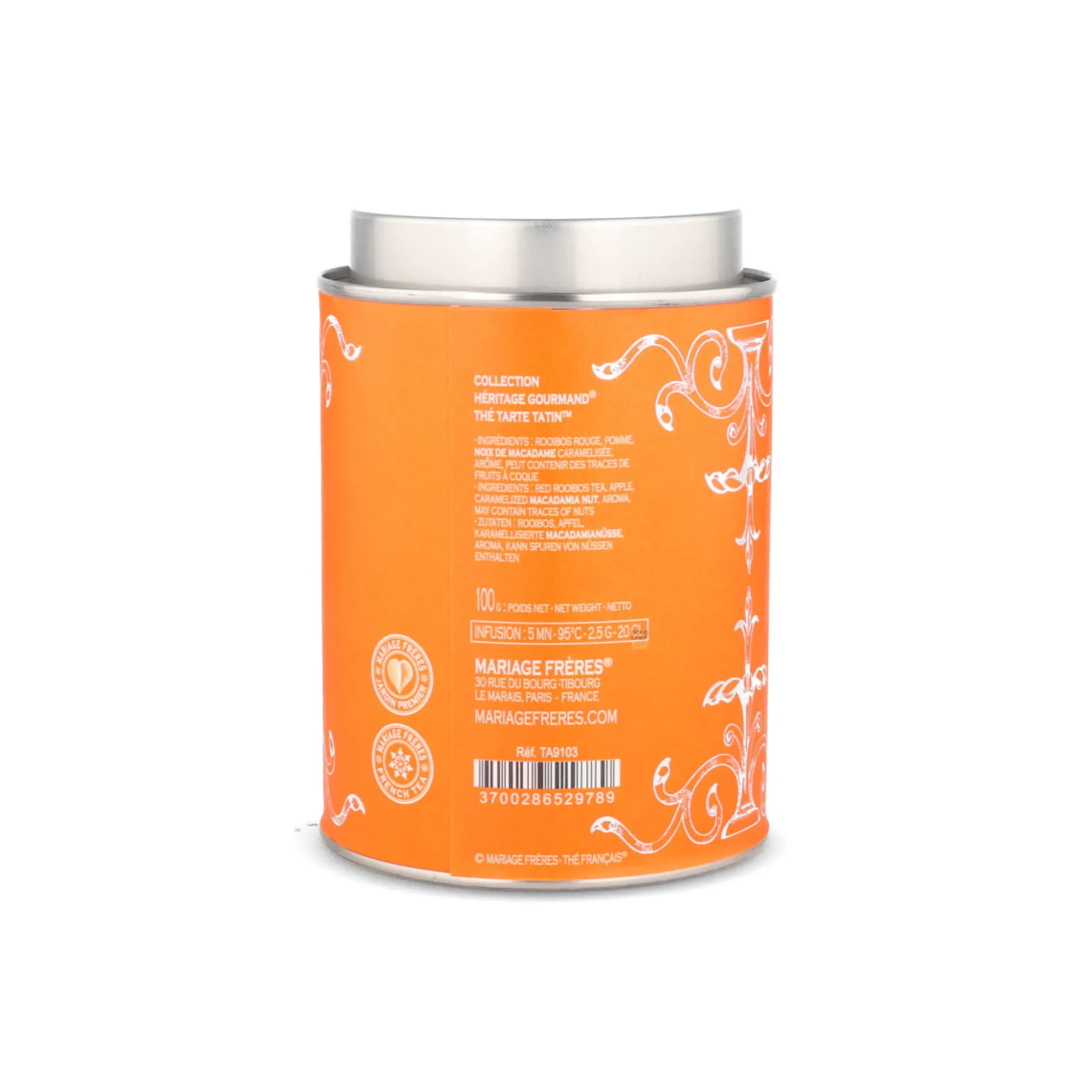 Mariage Freres Heritage Gourmand Tarte Tatin Rooibos Loose Tea, 100g