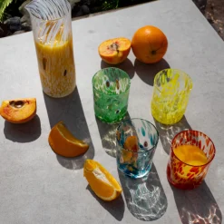 Murano Glass Tumbler, Aquamarine