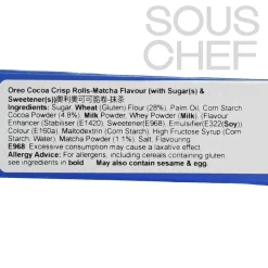 Oreo Matcha Cocoa Crisps Rolls, 50g