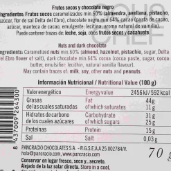 Pancracio Swiss Rocks Dark Chocolate, 70g