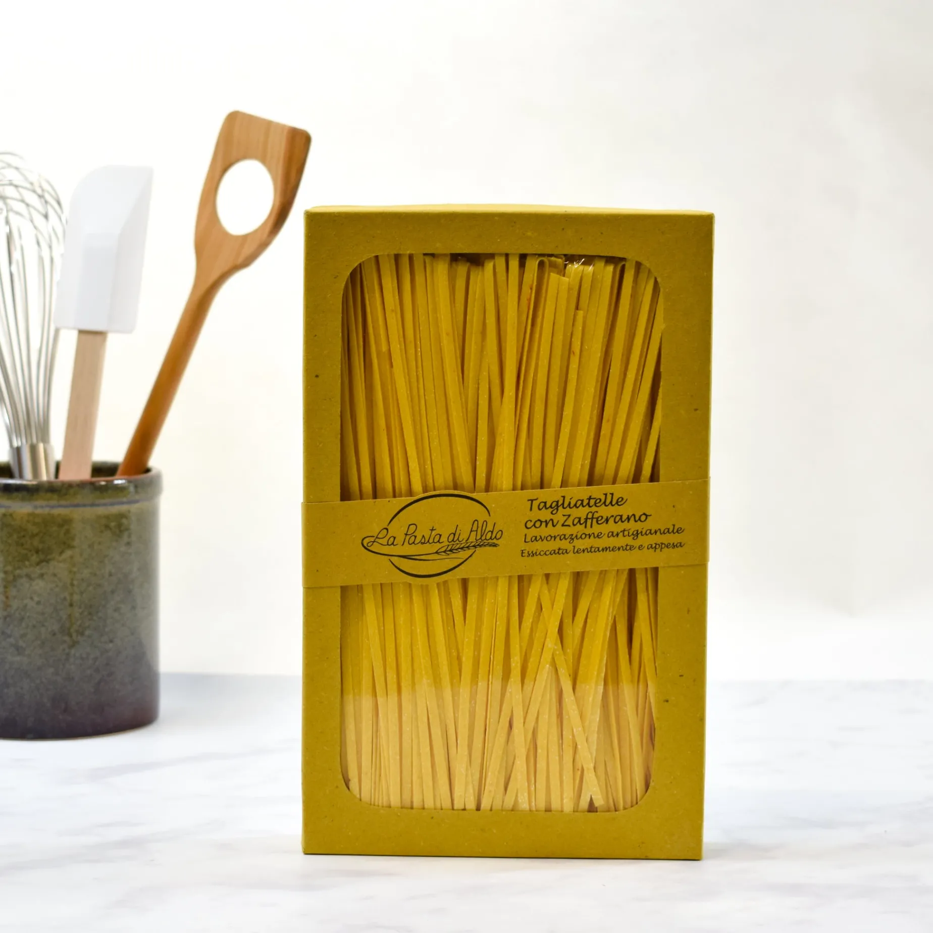 Pasta Di Aldo Saffron Tagliatelle Egg Pasta, 250g