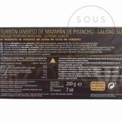 Pistachio & Marzipan Turron, 200g