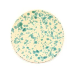 Puglia Aquamarine Splatter Side Plate, 19cm