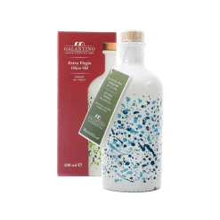 Puglian Extra Virgin Olive Oil in Arte Blue Glass Bottle, 500ml