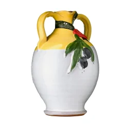 Puglian Extra Virgin Olive Oil in Yellow Terracotta Bottle, 500ml