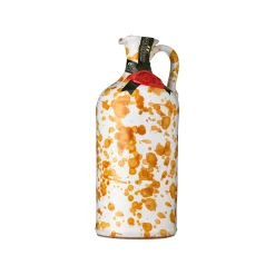 Puglian Extra Virgin Olive Oil in Yellow Splatter Ceramic Bottle, 500ml