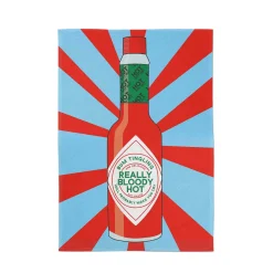 Really Bloody Hot Hot Sauce Tea Towel