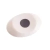 Sarah Petherick White Bone Chopstick Rest with Black Horn Dot, 4.5cm