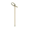 Set of 100 Green Looped Bamboo Skewers