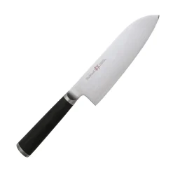 Shikisai Miyako 33 Layer Damascus Steel Santoku Knife, 18cm