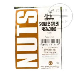 Short Dated Green Skinless Pistachios, 1kg