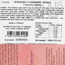 Short Dated La Sablesienne French Butter Biscuits in Floral Gift Tin, 300g