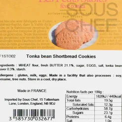 Short Dated La Sablesienne Sable Biscuits with Tonka Bean, 100g