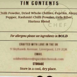 Short Dated Spice Kitchen Chilli Spice Tin