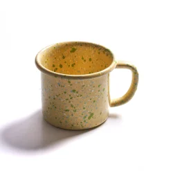 Splatter Fest Enamel Mug, Yellow, 350ml