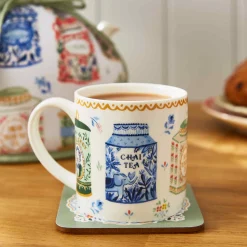 Tea Tins New Bone China Mug, 340ml