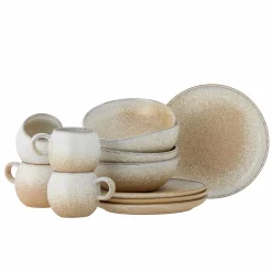 Terra Neutra Dinnerware Set, 12 Pieces