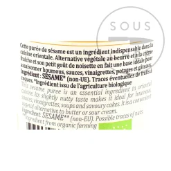 Terre Exotique Organic Tahini, 180g