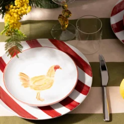 The Platera Menchu Chicken Porcelain Side Plate, 21cm