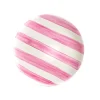 The Platera Pink Stripe Porcelain Dinner Plate, 27.5cm