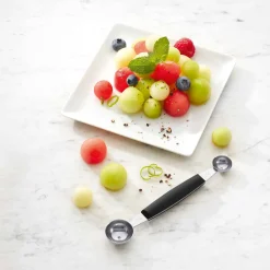 Triangle Double Ended Melon Baller, 2.2cm & 3cm