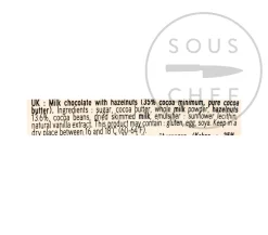 Valrhona Azelia 35% Milk Chocolate Chips, 250g