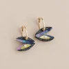 Wolf & Moon Mussel Hoop Earrings