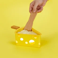 Yellow Cheese Wedge Raclette Set